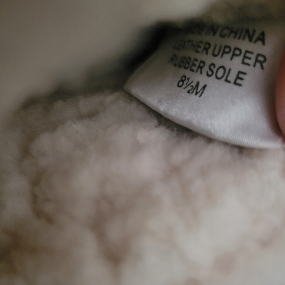 Authentic Michael Kors genuine Sheep Fur Leather Wedge Boot size 8.5 - Picture 9 of 12